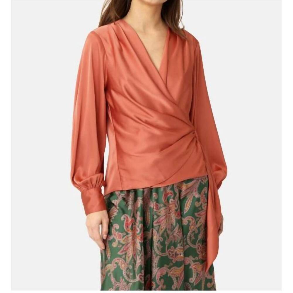 NEW KARMAMIA ines blouse in semi rich sunset